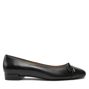 Półbuty Stuart Weitzman Sleek Bow Flat SJ598 Czarny