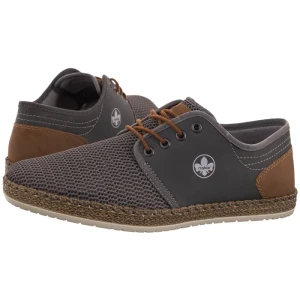 Półbuty Szare B5249-45 Grey (RI95-c) Rieker