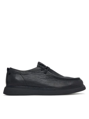 Półbuty Tommy Hilfiger Comfort Leather Moc Toe Shoe FM0FM06072 Czarny