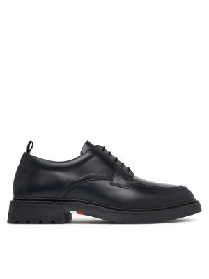 Półbuty Tommy Hilfiger Corporate Casual Lth Deck Shoe FM0FM05979 Czarny
