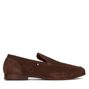Półbuty Tommy Hilfiger Hilfiger Flexible Suede Loafer FM0FM05496 Brązowy