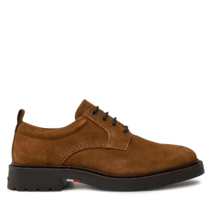 Półbuty Tommy Hilfiger Light Hilfiger Lwt Suede Shoe FM0FM05088 Brązowy