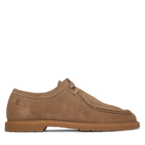 Półbuty Tommy Hilfiger Lightweight Suede Apron Toe FW0FW09262 Beżowy
