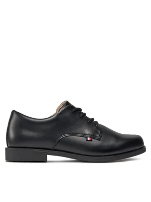 Półbuty Tommy Hilfiger Low Cut Lace Up Shoe T3B4-33174-1355 Czarny