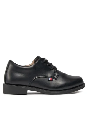 Półbuty Tommy Hilfiger Low Cut Lace Up Shoe T3B4-33174-1355 Czarny