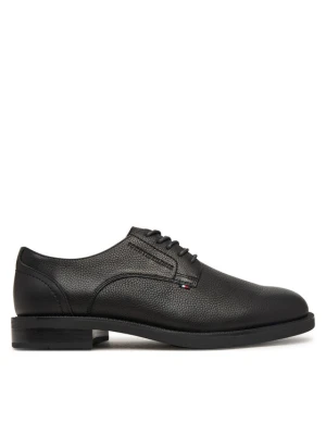 Półbuty Tommy Hilfiger Lth Mix Dress Hilfiger Shoe FM0FM06086 Czarny