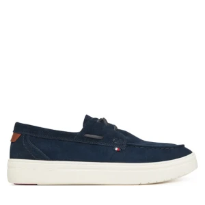 Półbuty Tommy Hilfiger Modern Light Hybrid Suede Boat S FM0FM05352 Granatowy