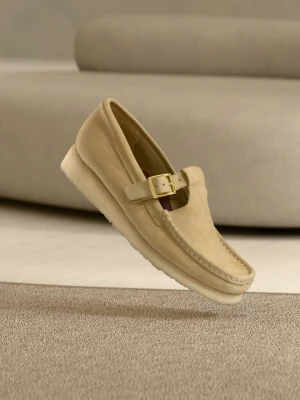 Półbuty wsuwane Clarks beżowy