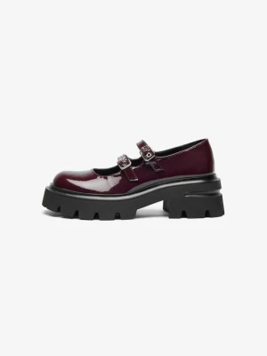 Półbuty wsuwane Even&Odd Wide Fit By Zalando ciemnoczerwony