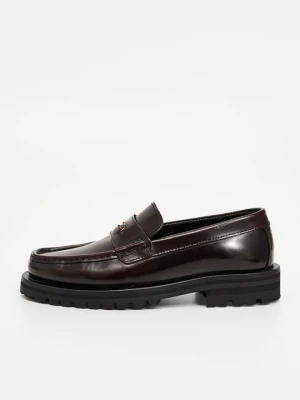 Półbuty wsuwane Kurt Geiger ciemnoczerwony
