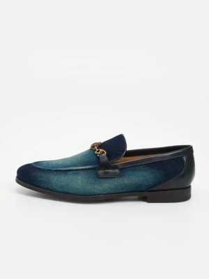 Półbuty wsuwane Kurt Geiger niebieski denim