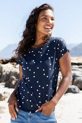 Polka Dot koszulka damska - Navy Mountain Warehouse