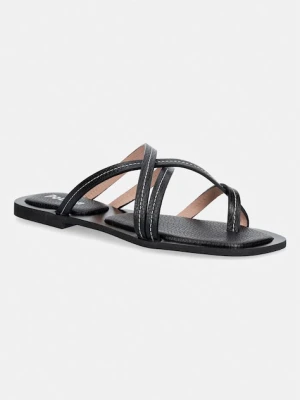 Pollini japonki damskie skórzane