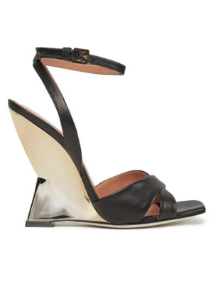 Pollini Sandały SA1602AE1ITEZ000 Czarny