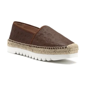 Pollini Skórzane espadryle