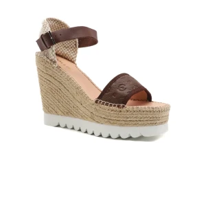 Pollini Skórzane koturny