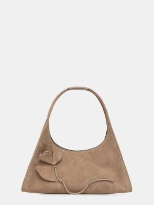 Pollini torebka bagietka damska zamszowa