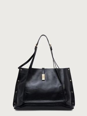 Pollini torebka shopper damska skórzana czarny