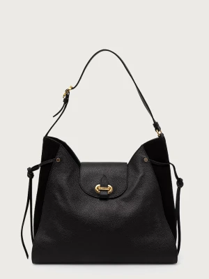 Pollini torebka shopper damska skórzana czarny