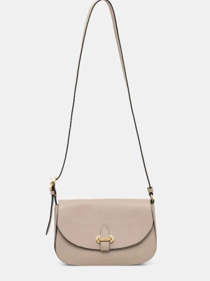 Pollini torebka skórzana kolor beżowy PC4404PP0N QC0