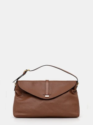 Pollini torebka skórzana kolor brązowy PC4402PP0N QA1