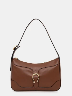 Pollini torebka skórzana kolor brązowy PC4429PP0N QG1