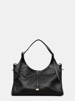 Pollini torebka skórzana kolor czarny PC4400PP0N QA1