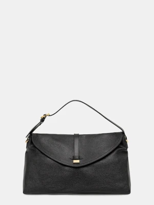 Pollini torebka skórzana kolor czarny PC4402PP0N QA1