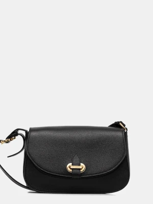 Pollini torebka skórzana kolor czarny PC4404PP0N QC0