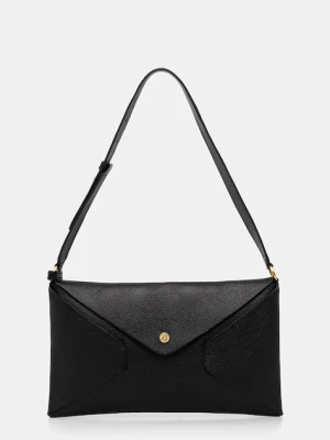 Pollini torebka skórzana kolor czarny PC4413PP0N QC0