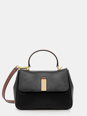 Pollini torebka skórzana kolor czarny PC4422PP0N QH1