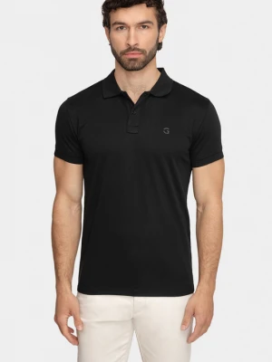 Zdjęcie produktu Polo męskie 01050A90GSA Giacomo Conti czarny