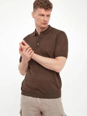 Polo męskie lniane AERONAUTICA MILITARE