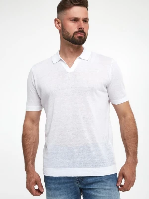 Polo męskie lniane KARL LAGERFELD