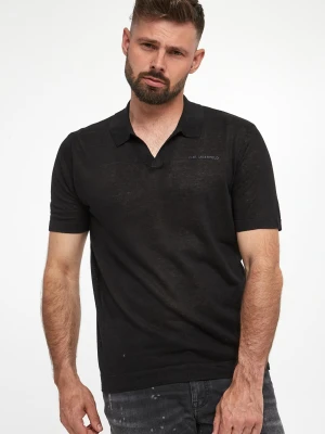 Polo męskie lniane KARL LAGERFELD