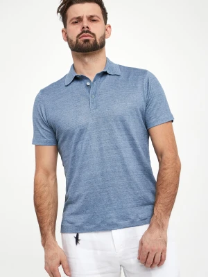Polo męskie lniane PAUL&SHARK