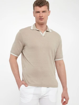 Polo męskie lniane PAUL&SHARK