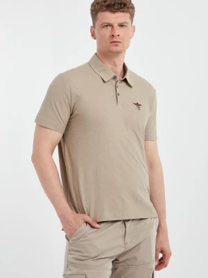 Polo męskie z haftem AERONAUTICA MILITARE