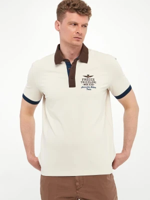 Polo męskie z haftem AERONAUTICA MILITARE