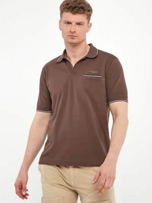 Polo męskie z haftem AERONAUTICA MILITARE