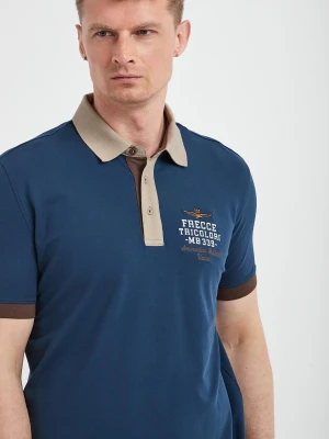 Polo męskie z haftem AERONAUTICA MILITARE