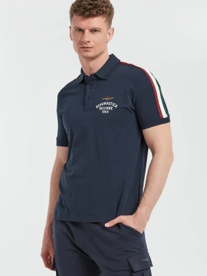 Polo męskie z lampasem AERONAUTICA MILITARE