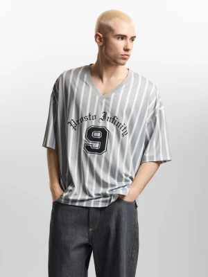 Polo Nine t-shirt oversize męski czarny Klasyk