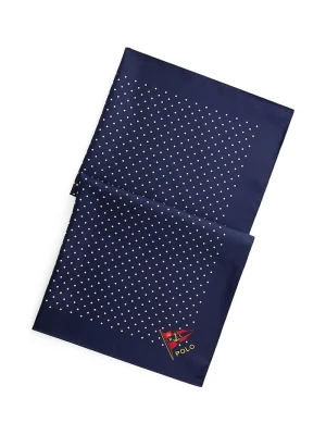 Polo Ralph Lauren apaszka męska jedwabna granatowy