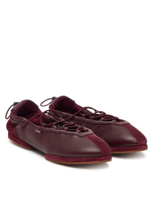 Polo Ralph Lauren Baleriny Ballerina Sneaker 804P08221003 Bordowy