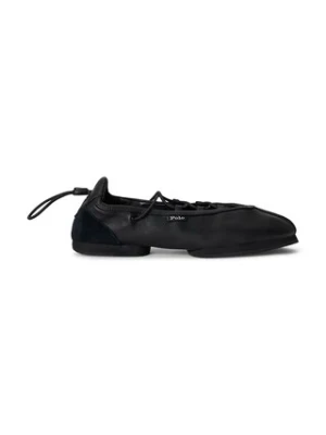 Polo Ralph Lauren baleriny skórzane Ballerina Lace Up