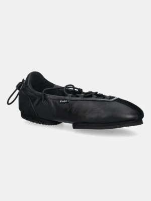 Polo Ralph Lauren baleriny skórzane Ballerina Lace Up