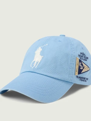 POLO RALPH LAUREN Bejsbolówka Big Pony Twill | z dodatkiem skóry
