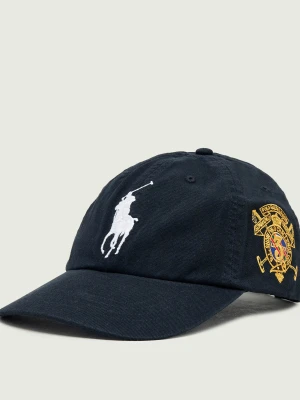 POLO RALPH LAUREN Bejsbolówka | z dodatkiem skóry granatowy