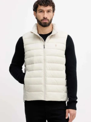 Polo Ralph Lauren bezrękawnik kolor beżowy przejściowy 710967775